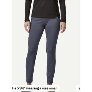 Patagonia Women’s Capilene Mid Weight Bottoms Base Layer XXL Smolder Blue NWT